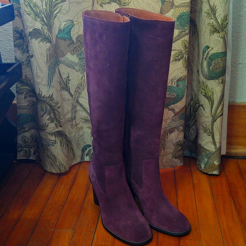 COACH Women's Purple Ombre Heel Boot size 10 B